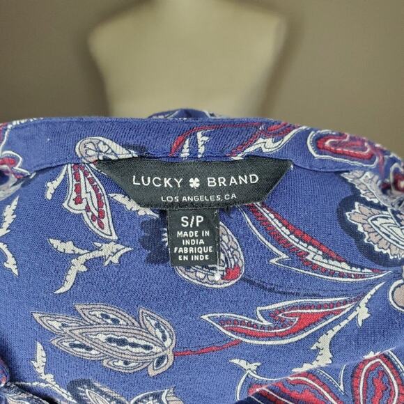 Lucky Paisley Print Top Small - Picture 6 of 7